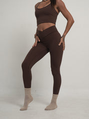L'ESSENCE - Legging taille haute en V