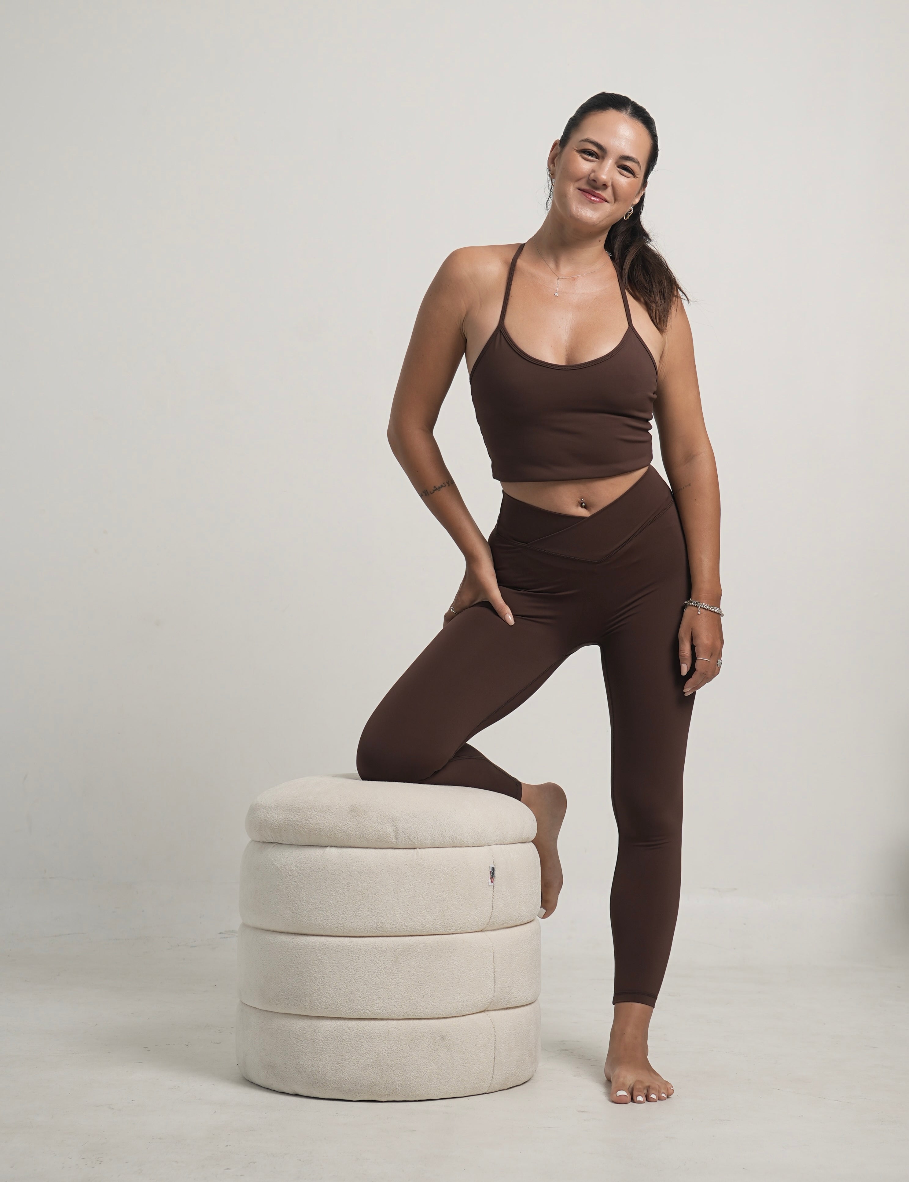 L'ESSENCE - Legging taille haute en V